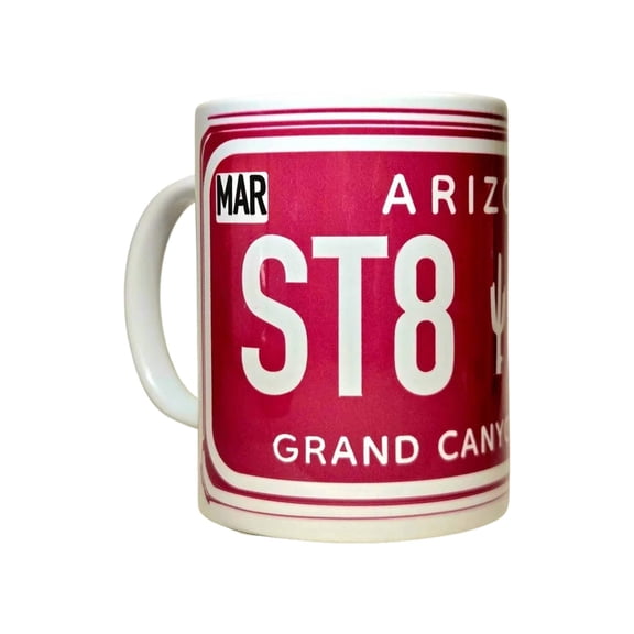 15 oz Arizona Plate Souvenir Ceramic Coffee Mug