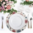 thumbnail image 4 of Round Placemats Plate Mats 15 Inch Non-Slip Heat Resistant Washable PVC Set Table Decoration for Kitchen Dining Stars and Fireworks, 4 of 5