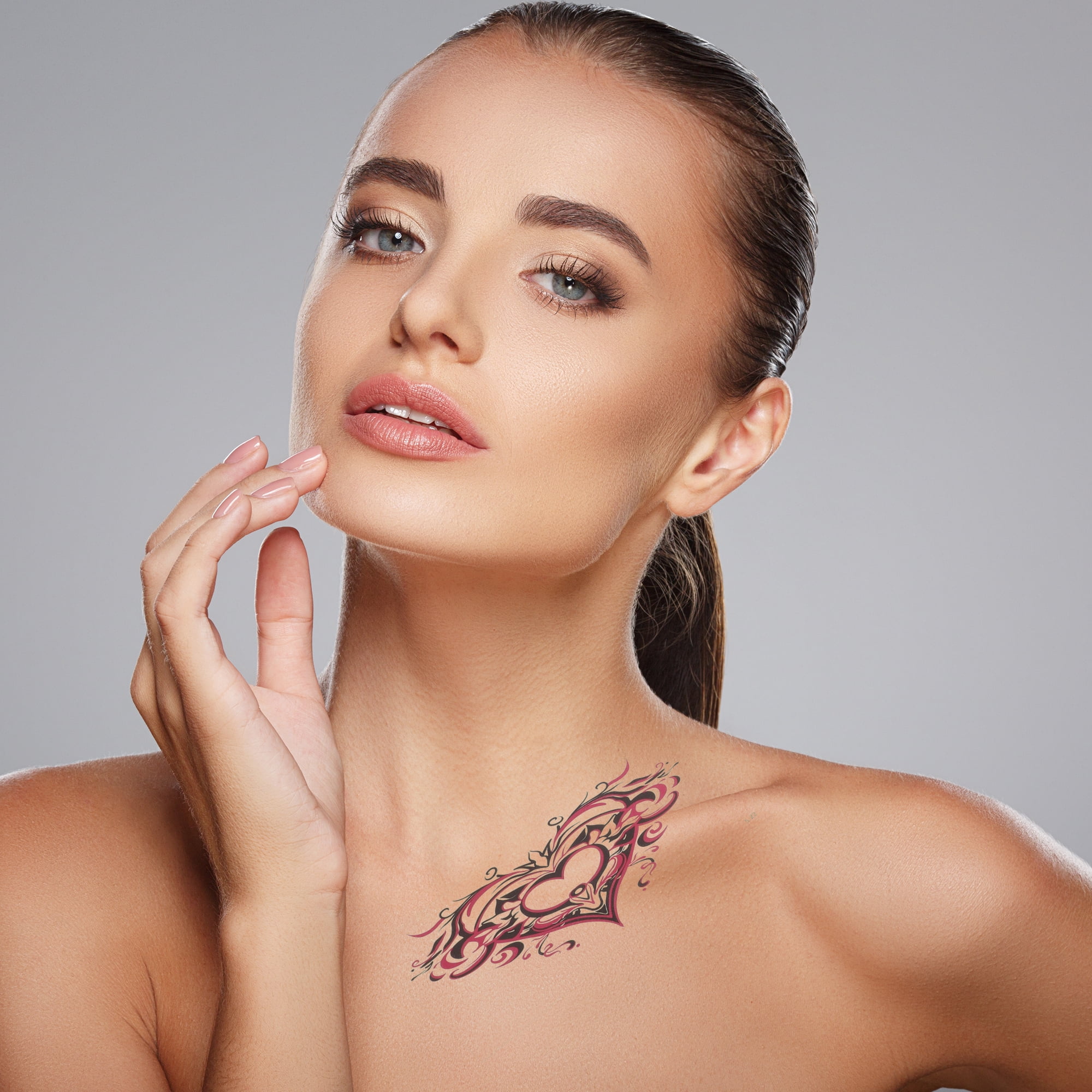 Unique Bargains Christmas 1 Set Simple Fake Tattoos Succubus