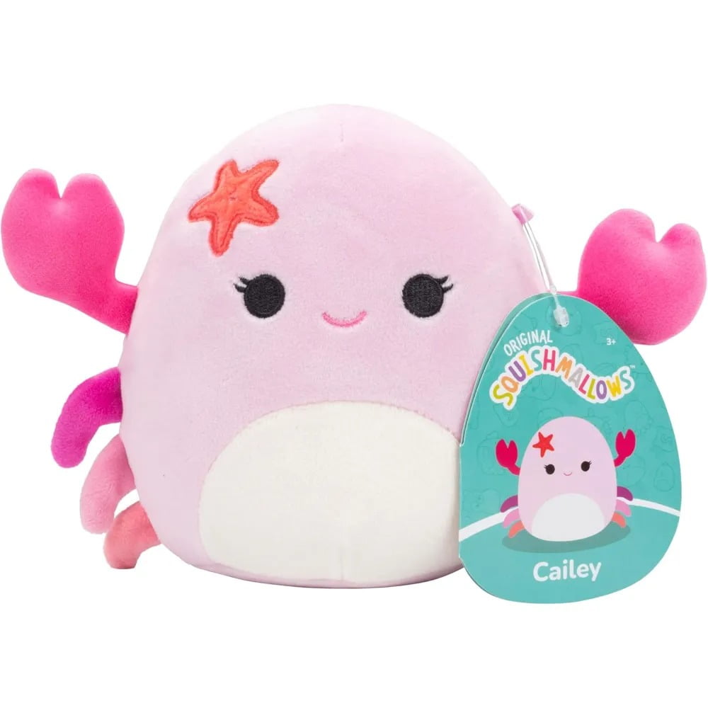 Squishmallow Squishmallows Original 5-Inch Cailey The Crab - Official Jazwares Little Plush - Collectible Soft & Squishy Mini Stuffed Animal Toy