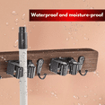 thumbnail image 3 of FINDAMAZE  Wall-Mounted Mop & Broom Organizer with 1 Slot 1 Hook（x3)- Heavy Duty Tool Rack for Garage, Laundry Room, Kitchen - Space Saving Home Wall Holder, 3 of 9