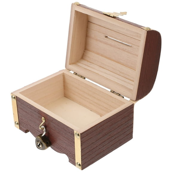 HEMOTON  Small Decorative Storage Desktop Retro Lock Box Baby