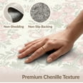 thumbnail image 6 of ODIKA 9'x12' Washable Area Rug Non-Slip, Chair-Friendly Bow Floral With Delicate Ribbon Bouquet Trellis Border Coquette Flowing Dynamic for Dining Room, Basement, Large Office, 6 of 7