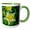 Green/White, variant on 3drose, Sierra Columbine, 11oz Two-tone Red Mug