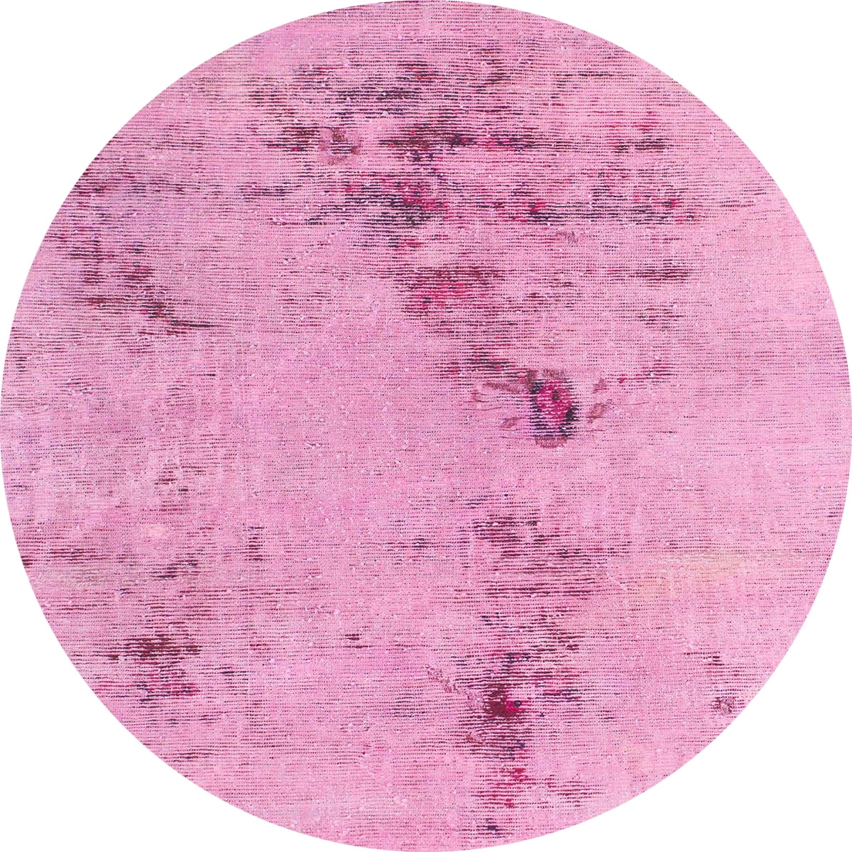 Ahgly Company Indoor Round Abstract Dark Hot Pink Abstract Area Rugs, 8 ...