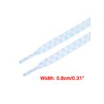 thumbnail image 3 of INSPIRE CHIC Two Color Checkered Flat Shoelaces Plaid Shoe Laces for Sneaker 1 Pair Light Pink Green Blue 120cm/47.2", 3 of 4