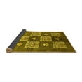 thumbnail image 2 of Ahgly Company Indoor Square Oriental Yellow Industrial Area Rugs, 7' Square, 2 of 4