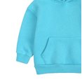 thumbnail image 4 of Huowey Kids Toddler Boys Girls Long Sleeve Solid Color Thicken Pullover Hooded Tops Pants Warm Outfits Fashionable Dailywear, 2-3 Years, 4 of 5