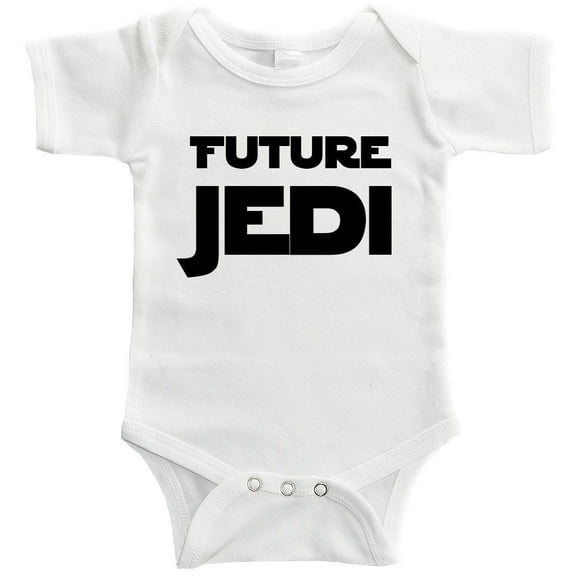 Future Jedi White Baby Bodysuit