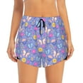 thumbnail image 2 of Logiee butterflies and flowers Print Women 2 in 1 Running Shorts,High Waisted Athletic Shorts,Gym Workout Shorts with Liner Pockets-X-Large, 2 of 7