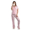 thumbnail image 3 of dELiA*s Women's Pajamas - 2 Piece Super Soft Button Down Sleep Shirt and Wide Leg Pajama Pants (S-3X), 3 of 7