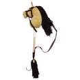 thumbnail image 4 of Caballo de juguete con palo, cabeza de animal, regalo encantador, accesorios ligeros para fotos, caballo divertido Marrón, 4 of 9
