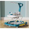 Magic Co. Foldable Baby Walker with Music Toy & Sunshade – Red, Push Handle Pad, 4 Modes for 1–3 Years
