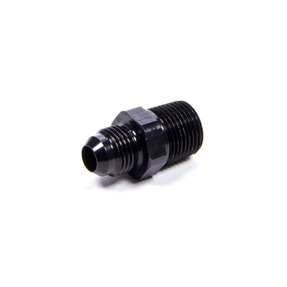 XRP-Xtreme Racing Products XRP981666BB Adapter Fitting - Straight 6 AN Male to 0.37 in. NPT Male - Aluminum - Black Anodized