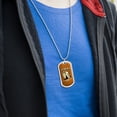 thumbnail image 3 of Tequila Because Bed Isn't Going to Spin Itself Funny Humor Military Dog Tag Pendant Necklace with Chain, 3 of 5