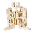 thumbnail image 3 of Wood Marble Run Building Blocks Montessori for Creative Gift Preschool Ages 4 to 60pcs, 3 of 8