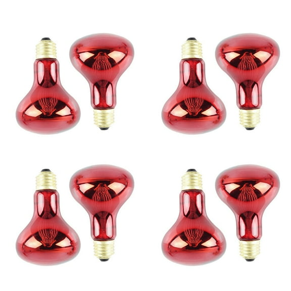 100W 8x Infrared Heat Lamp Bulb Red Light Heat Bulbs for Pet Lizards Bearded Snakes 220V