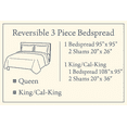 thumbnail image 4 of Reversible Bedspread Set – Lightweight Floral Quilt with Shams - Soft Beige Pink Botanical Print (Bahamar, King), 4 of 5