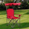 thumbnail image 5 of Beach Chair with Canopy Shade, Folding Lawn Chair, Portable Sunshade Chair with Umbrella Cup Holder, Carry Bag for Outdoor, Travel, Hiking, Fishing, Camping,, 5 of 5