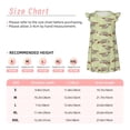 thumbnail image 3 of Fotbe Twig Sloth Vestido de Dormir para Niñas de 3 a 10 Años, Mangas Cortas, Estilo Princesa, Pijama Camisón con Mangas Voladas-XX-Large, 3 of 6