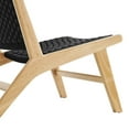 thumbnail image 6 of Side Dining Chair, Black Natural, Wood, Kitchen Cafe Bistro Hospitality Restaurant, Modern Contemporary HB36065, 6 of 9