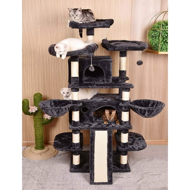 Amolife Big Heavy Duty 68 Inch MultiLevel / XLarge Cat Tree King with