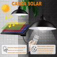 thumbnail image 3 of Luz Solar Interior/exterior Impermeable A Remote negro, 3 of 5