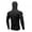 Black, variant on IROINNID Men's Long Sleeve Zip Up Mid-Length Hoodie Jacket Solid Color Leisure Fall/winter Fitness Hoodie Quick-drying Sports Jacket