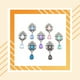 thumbnail image 5 of Jumpingount 10 piezas de colgante de diamantes de imitación para fiesta, boda, vacaciones, diadema de moda, joyería DIY para hacer encontrar artesanía Ropa, zapatos y accesorios Miscelánea Blanco Jumpingount AP016021-01, 5 of 6