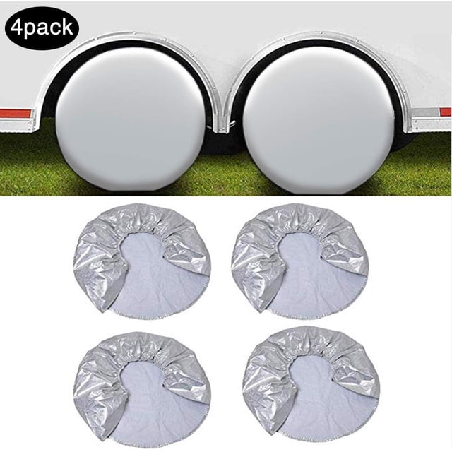 Rv Wheel Protectors, Universal Fitment Weatherproof Material Soft Lining For Rv Boat Trailers Trucks Suv, 27 Inches-29 Inches