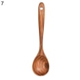 thumbnail image 2 of Spoon  Non-Stick Teakwood Wooden Spatula Spoon Household Kitchen Utensils Kitchenware, 2 of 8