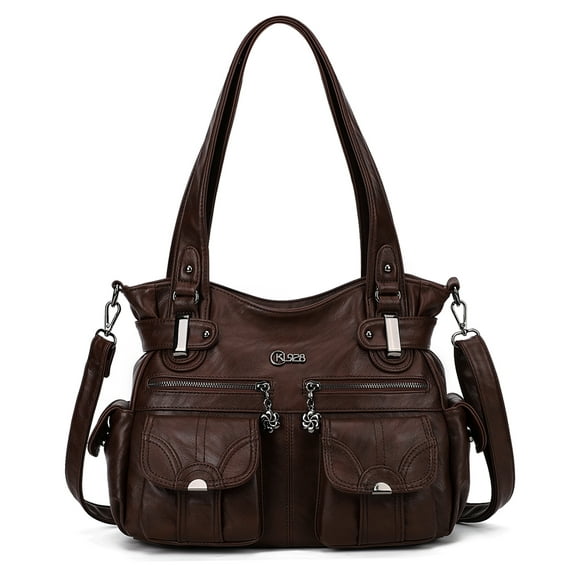 KL928 Women Large Purses Multi-Pocket Handbags PU Leather Tote Bag Gifts