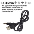 thumbnail image 1 of Cable De Carga 1m 2A USB a DC 3.5x1.35mm Reemplace el cable de alimentación del cargador para la linterna de la lámpara de mesa Wdftyju Libre de BPA, 1 of 3