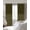 Green, variant on Olive Green Striped Blackout Curtains for Bedroom/Living Room, Thermal Insulated Kitchen Curtains, Vintage Stripes Ombre Grommet Darkening Window Treatment Drapes 52"x72"x2