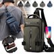 thumbnail image 1 of Xihbxyly Bolso Bandolera Multifuncional para Hombre, Ligero, Antirrobo, Carga Usb, Versátil, para Uso Diario, 18 X 10 X 30 Cm., 1 of 1