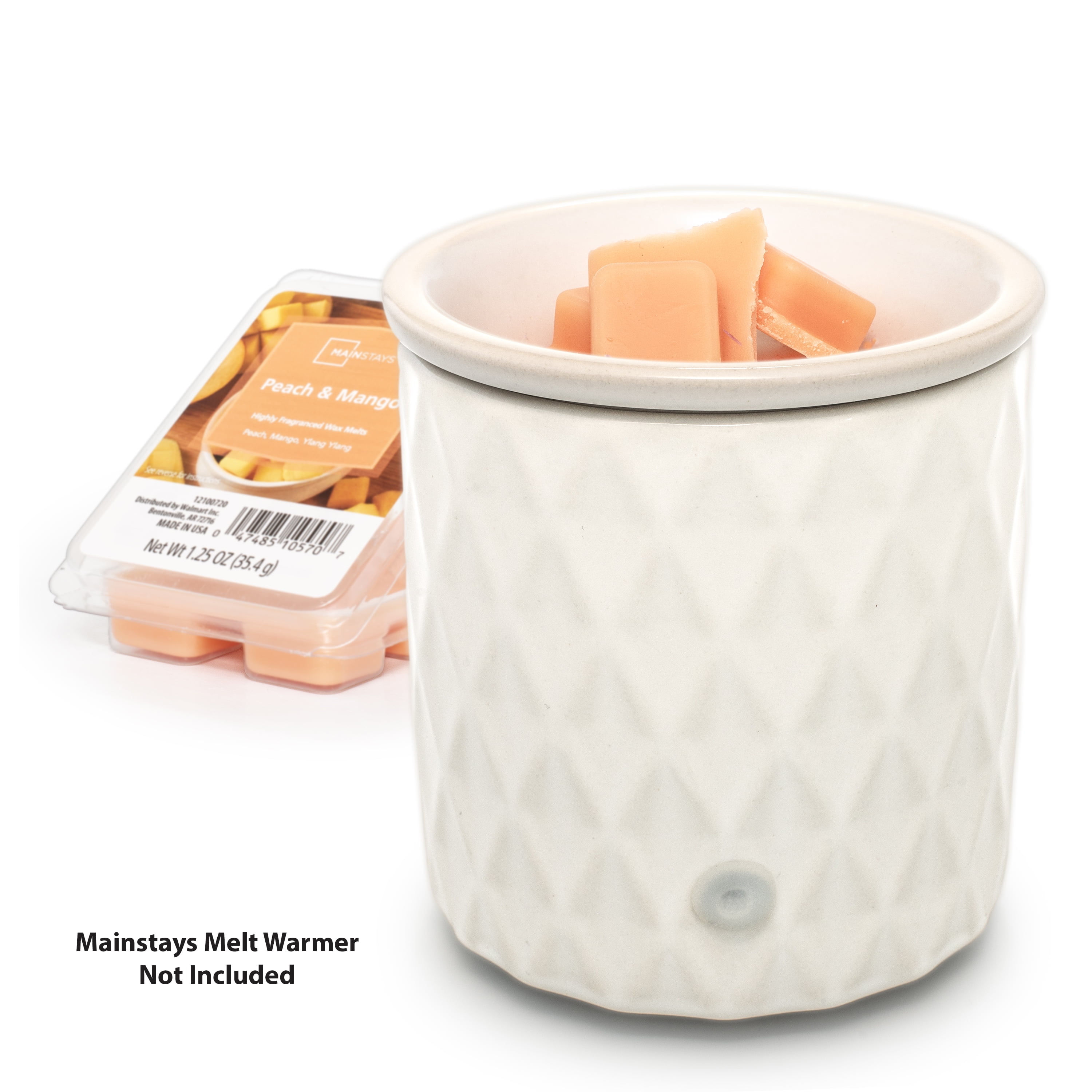 (3 pack) Mainstays Peach Mango Scented 6 Cube Wax Melt, 1.25 oz.