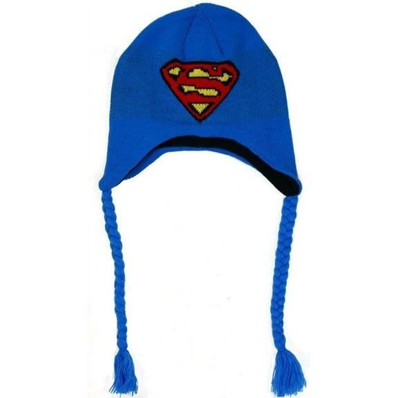 Superman Blue Peruvian Knit Hat
