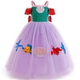 thumbnail image 1 of Lstmmwd Girls Princess Mermaid Costume Cosplay Party Dress, 1 of 5