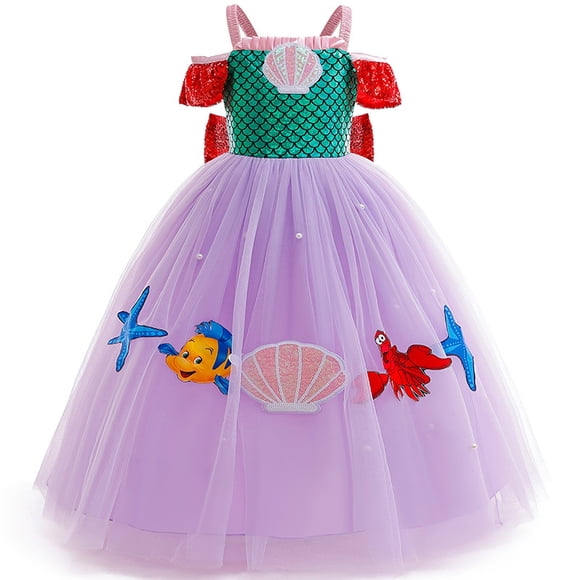 Lstmmwd Girls Princess Mermaid Costume Cosplay Party Dress