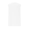 thumbnail image 5 of Swstbby Liquidation d'Été 2025! pour Hauts pour Femmes Grande Taille, Chemises d'Été pour Femmes, Chemise Décontractée Unie à Col Rond Sans Manches Blanche TG, 5 of 5