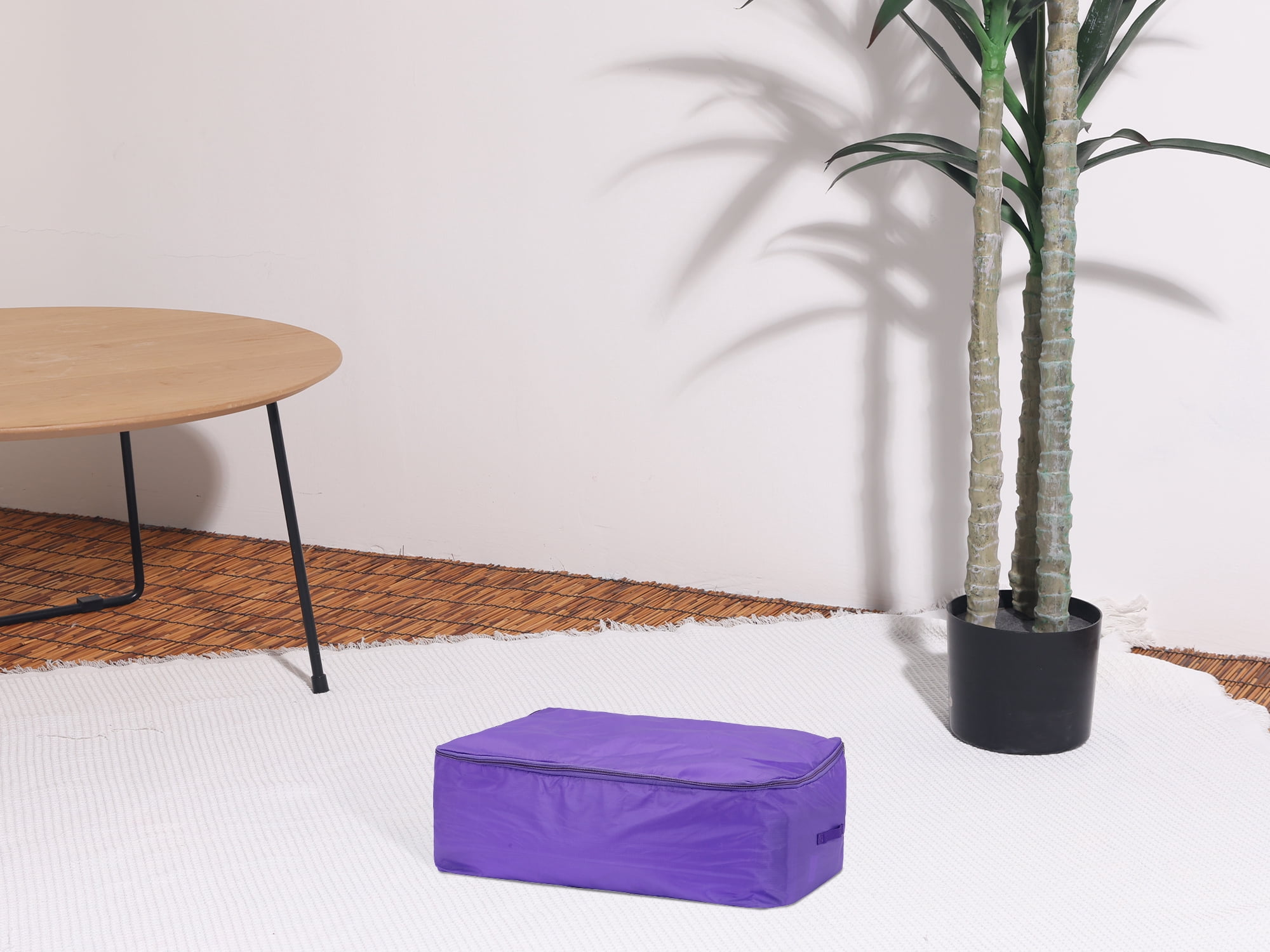 Unique Bargains 1 Pack Clothes Storage Bags Moving Bags Purple 21.5*14*8in