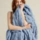 thumbnail image 2 of Manta Bedsure Ashley Blue Twin XL, 168 x 229 cm, forro polar suave, 2 of 8