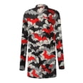 thumbnail image 4 of EGNMCR Cardigan Mode Femme Halloween Imprimé Manches Longues Veste Cardigan Femme Manteau Polyester, 4 of 6