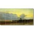 thumbnail image 1 of Ceramic Tile Mural-Albert Bierstadt Waterfront Painting 11. 36" w x 18" h using (18) 6 x 6 ceramic tiles, 1 of 3