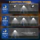 thumbnail image 2 of Calle Solar LED para Garaje Patio Con Control Remoto IP65 Al, 2 of 9