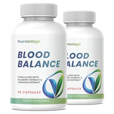 (2 Pack) Zonata Pure Vantage Blood Balance - Pure Vantage Blood Support Premium Formula - 120 Count