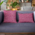 thumbnail image 2 of Plutus Fuchsia New Planet Cut Velvet Luxury Throw Pillow - Double sided 24" x 24", 2 of 2