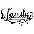 thumbnail image 3 of Cateissary Estilo único Familia donde la vida comienza el amor nunca termina palabra signo decoración de pared adecuado para cualquier ocasión Decoración del hogar, 3 of 6