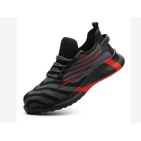 

Steel Toe Work Shoes For Men & Women Lightweight Breathable Safety Sneakers Anti-pierce Industrial Construction Shoes