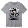 thumbnail image 4 of Zhuashum Baby Boys Girls T Shirts 2024 Cute Child Short Sleeve Letter Prints Solid Color Round Neck T Shirt Trendy Girls Fans Gift Tops Grey,Size:2-3 Years, 4 of 4